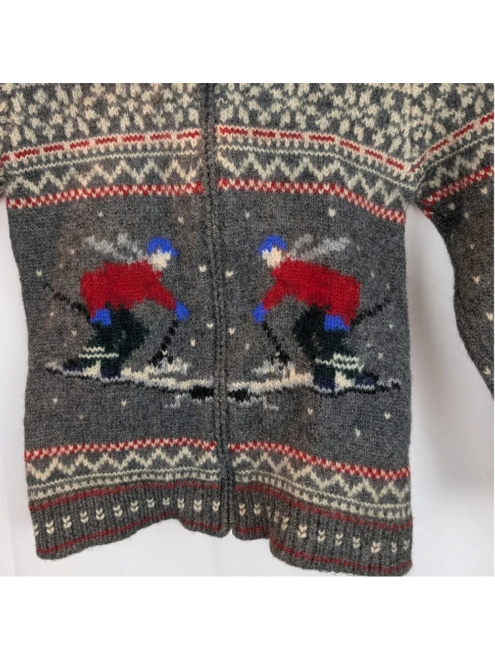 Vintage Lauren Ralph Lauren Downhill Skier wool Knit Sweater size S in VGUC